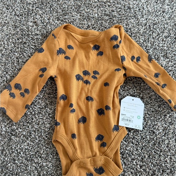 Little Co. By Lauren Conrad Other - 5/$10 Little co Baby Boy Buffalo Mustard Onesie Size Newborn NWT